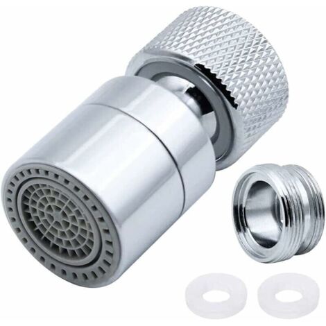 360° Verstellbarer Messing-rührarmluftbefeuchter Mit Zwei Einstellbaren Modi Küchenmixer-filter (butter) Mit Auslassadapter – Für Mixer Mit M22-außengewinde Oder M24-innengewinde