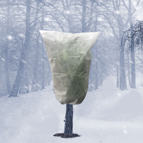 3-teiliges Set Vliesstoff-schutzhüllen Für Gartenpflanzen, Frost- Und Kälteschutz, Baumschutzhüllen Für Jungbäume, Weiße Baumsäcke, 80 × 100 Cm