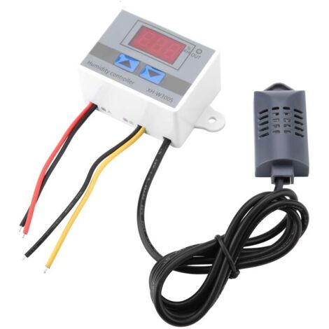 Xhw3005 Luft-hygrostaten, 230 V, Digitaler Hygrometrischer Sensor Mit Schalter Und Regler, 0–99 % Relative Luftfeuchtigkeit, Ausgang (220 V)