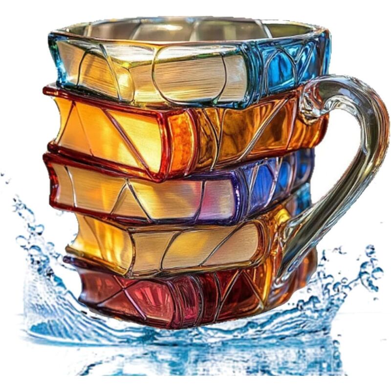 3d-kaffeebecher In Buchform – Einzigartiges, Stapelbares Design – Dekoration Für Halloween Und Thanksgiving – Gemütliche, Literarische Atmosphäre