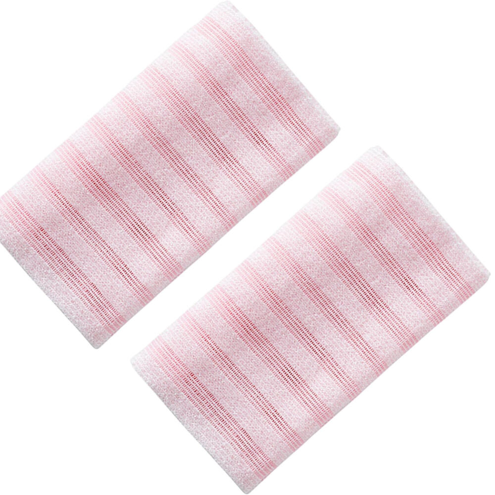 Rückenreinigungshandschuhe, Ideal Für Zuhause, Reisen, Spa, Duschreinigung Und Hautpflege, 2er-pack, Rosa.