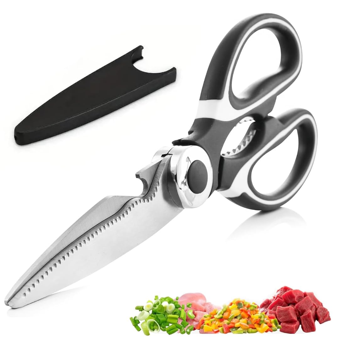 Küchenschere – Robuste Und Vielseitige Schere – Geeignet Für Lebensmittel, Fleisch, Geflügel Und Gemüse [1 Stück]