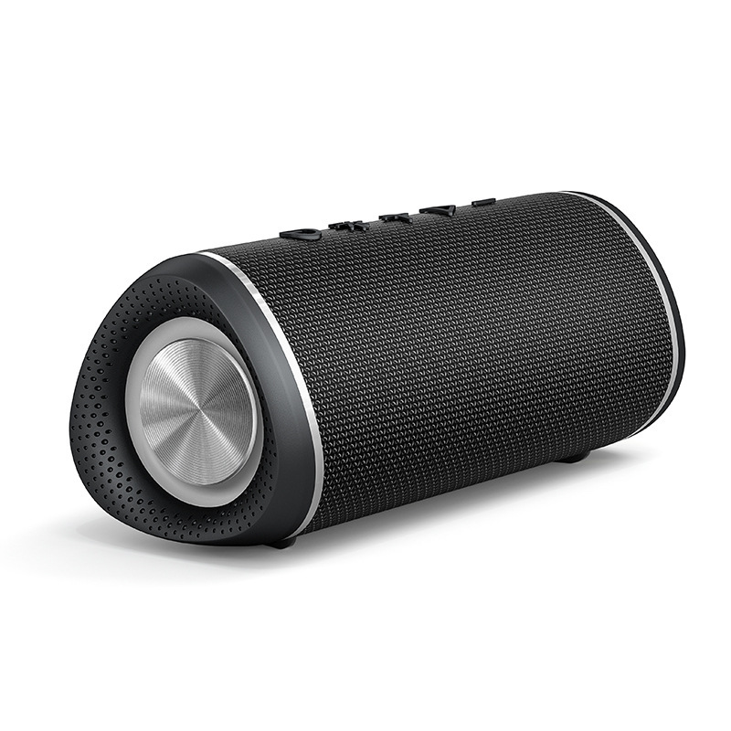 Tragbarer 16-watt-bluetooth-lautsprecher Mit Lichteffekten, Bluetooth 5.3 Und Aux-anschluss. Schwarz.