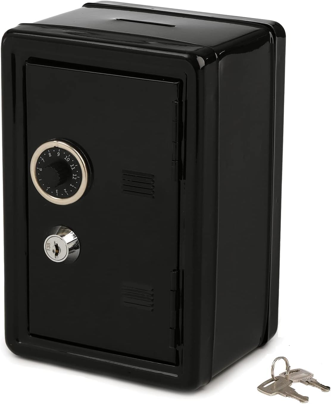 Kindersicheres Münzportemonnaie Mit Plattform, 18 Cm × 12 Cm × 10 Cm, Schwarz
