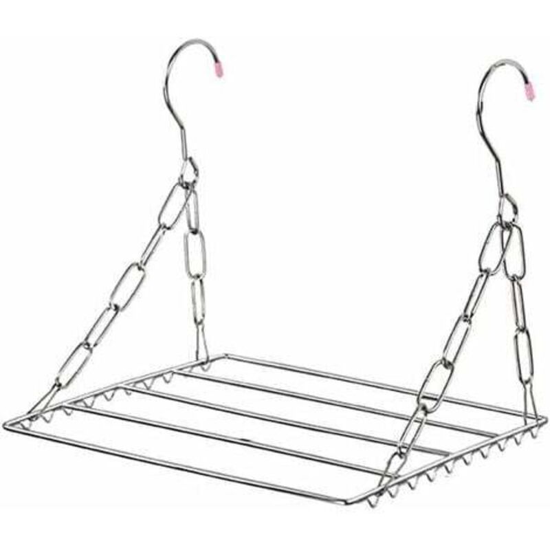 Zusammenklappbarer Schuhtrockner Für Den Balkon, Wäschetrockner Aus Edelstahl Für Wäsche Und Unterwäsche (silber)