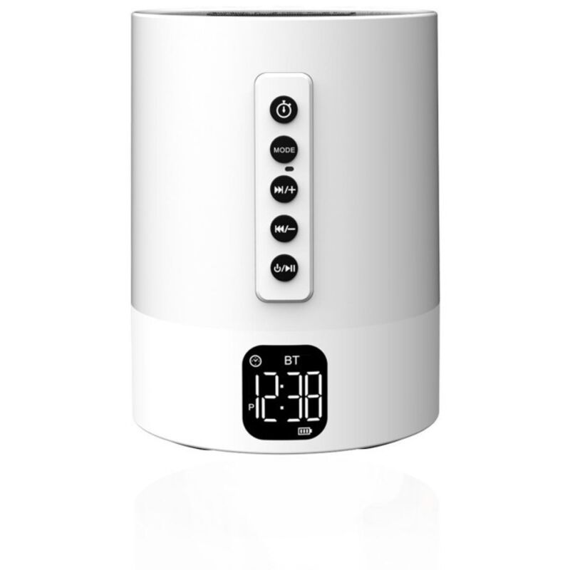 Multifunktionaler Bluetooth-lautsprecher Mit Lichtwecker Und Einstellbarer Touch-beleuchtung.