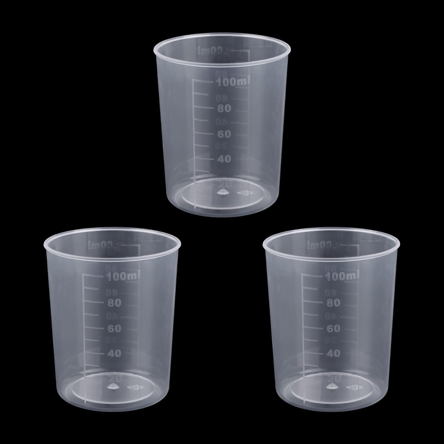 3-teiliges Reismessbecher-set Für Reiskocher, 100 Ml Transparenter Messbecher Aus Kunststoff Für Die Küche, Zum Abmessen Von Trockenen Und Flüssigen Zutaten
