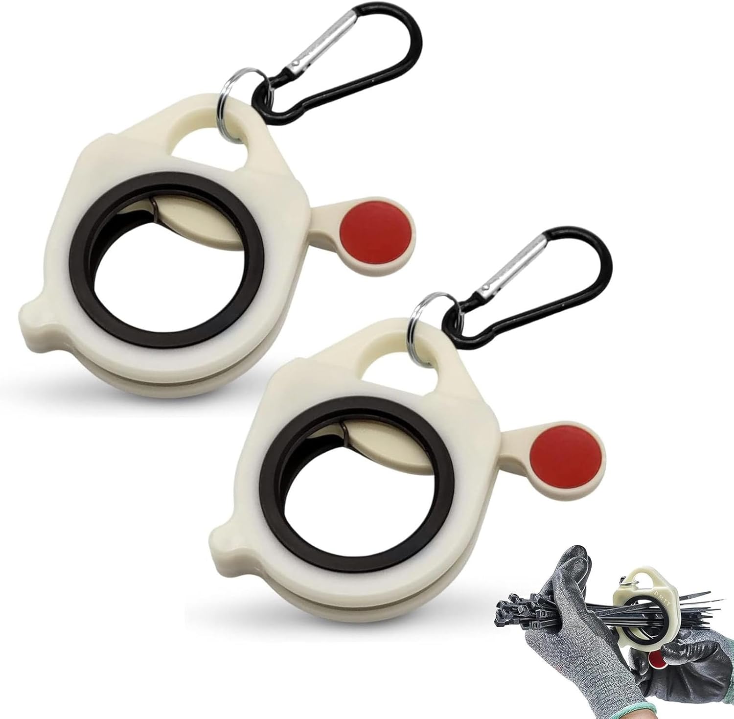 Set Aus 2 Wiederverwendbaren Und Vielseitigen Kabelbinder-organizern Aus Leichtem Metall, Befestigungswerkzeug Für Gürtel, Kabel- Und Drahtmanagement, Geeignet Für Die Meisten Kabelbinder