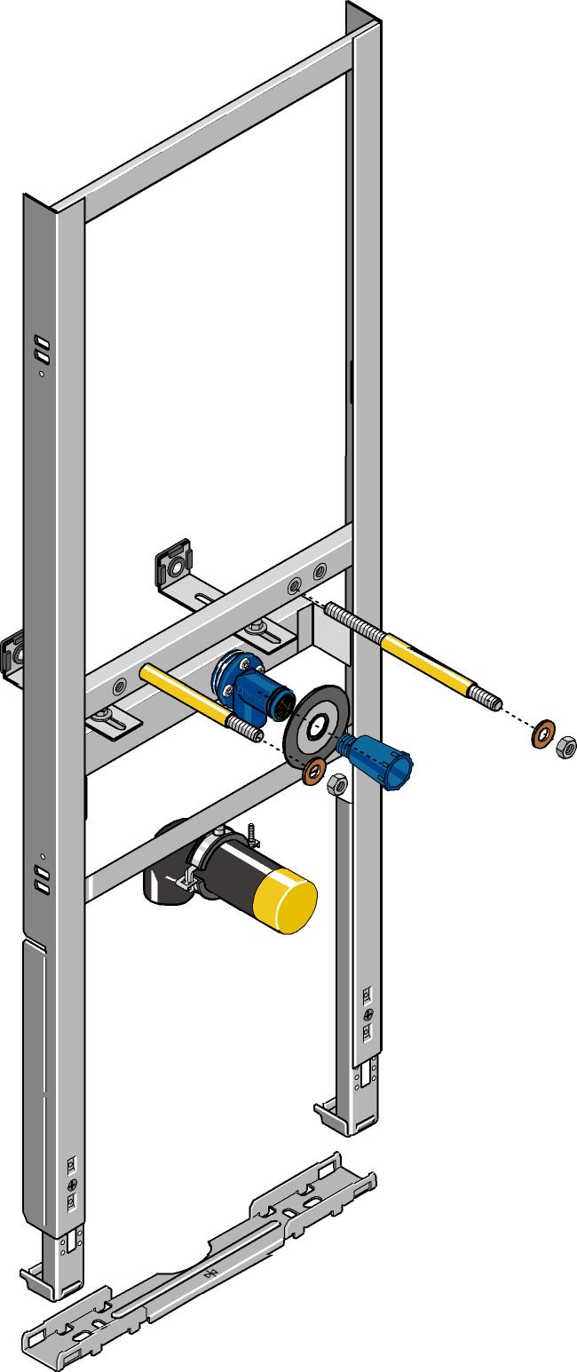 Huter Montageelement Urinal Für Preda/selva, Integrierte Steuerung