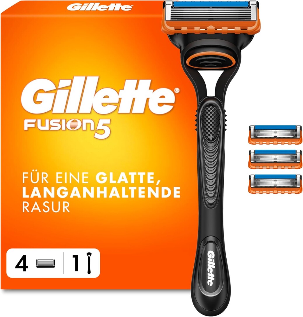 Gillette Fusion5 Systemklingen 4er + Handstück