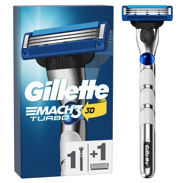 Gillette Mach3 Turbo 3d Rasierapparat Mit 1 Klinge