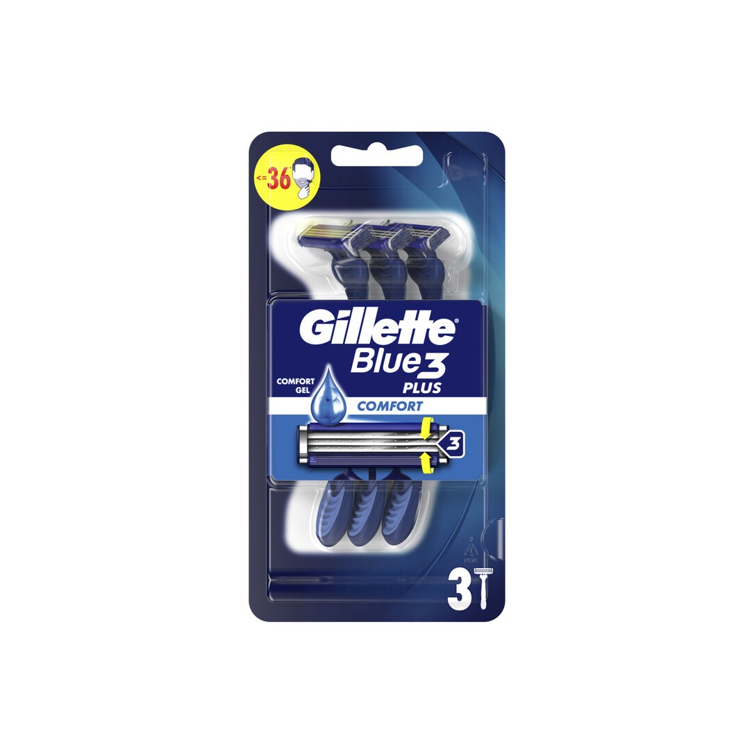 Gillette Blue3 Comfort Einwegrasierer Herren 3er