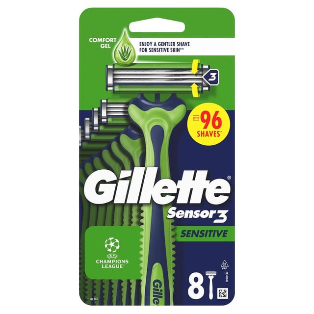 Gillette Einwegrasierer Sensor3 Sensitive 8 Stück