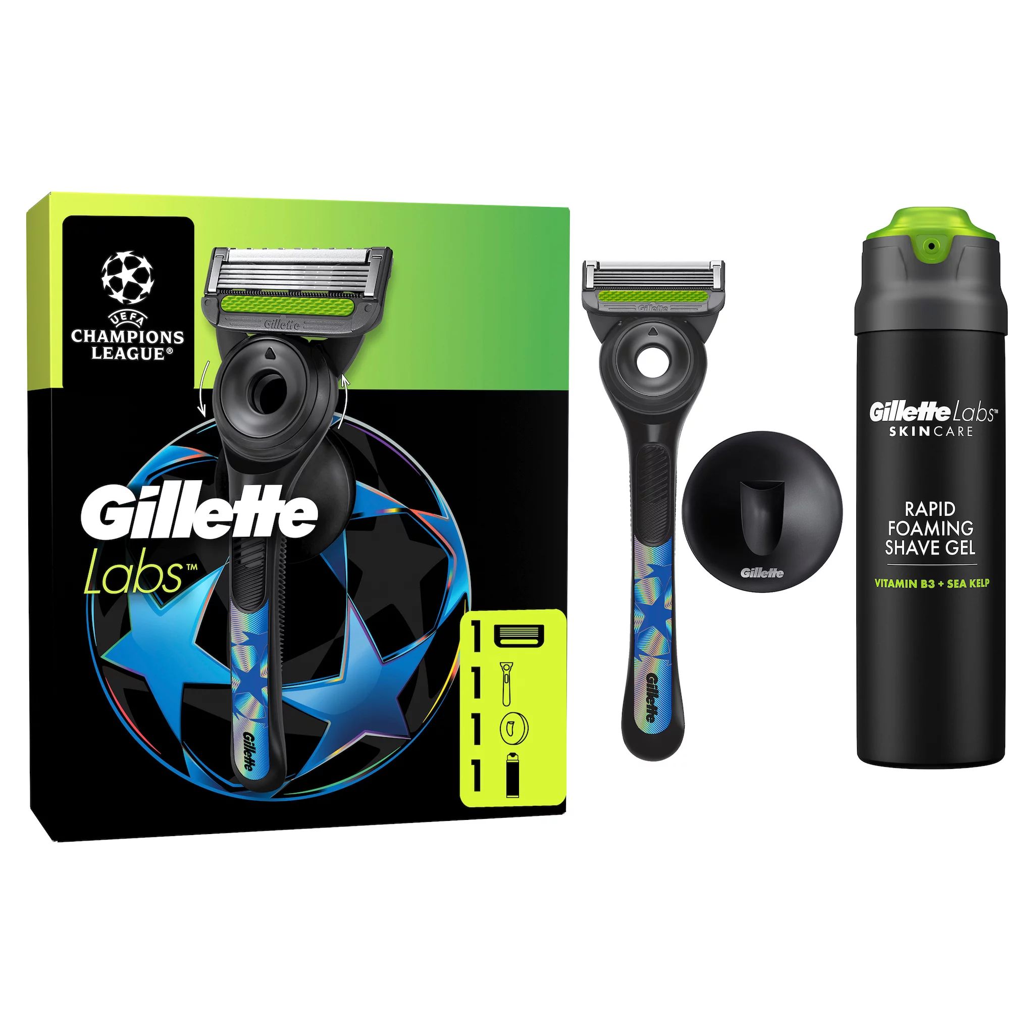 Gillette Labs Geschenkset "uefa Champions League" Rasier-geschenkset