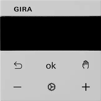 Gira S3000 Jal.-/schaltuhr Display System 55 Grau M [5366015], 5366 015