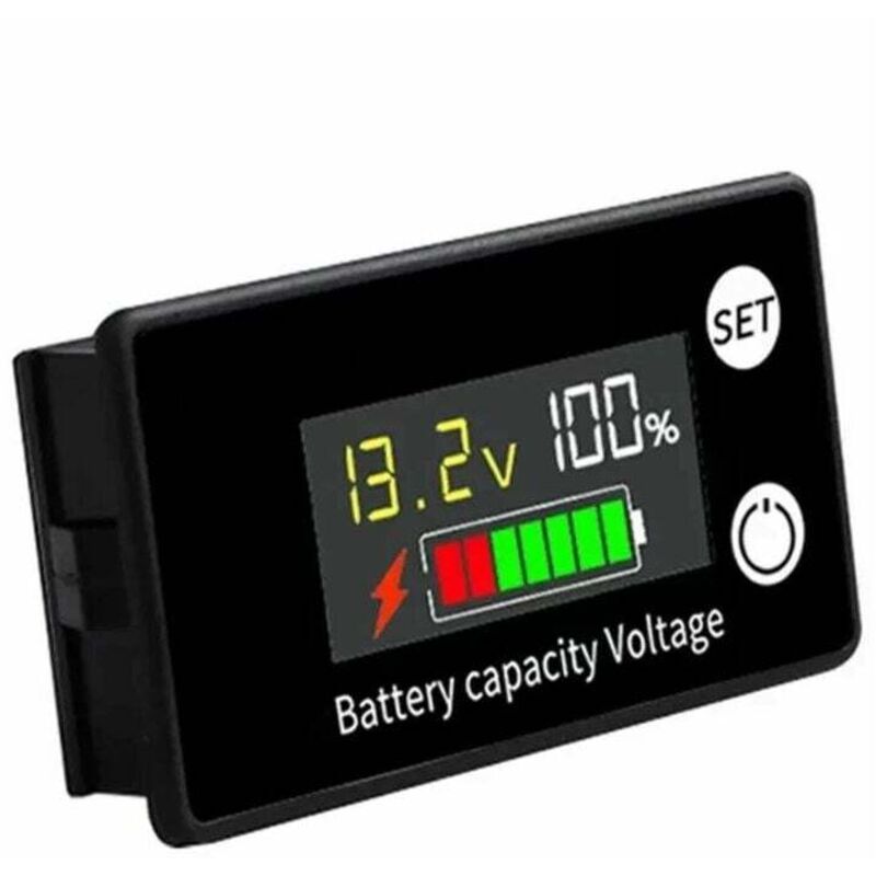 Batterievoltmeter 8–100 V Für Blei-säure- Und Lithiumbatterien – Farb-lcd-display – 1 % Genauigkeit – Einfacher Anschluss Und Verpolungsschutz