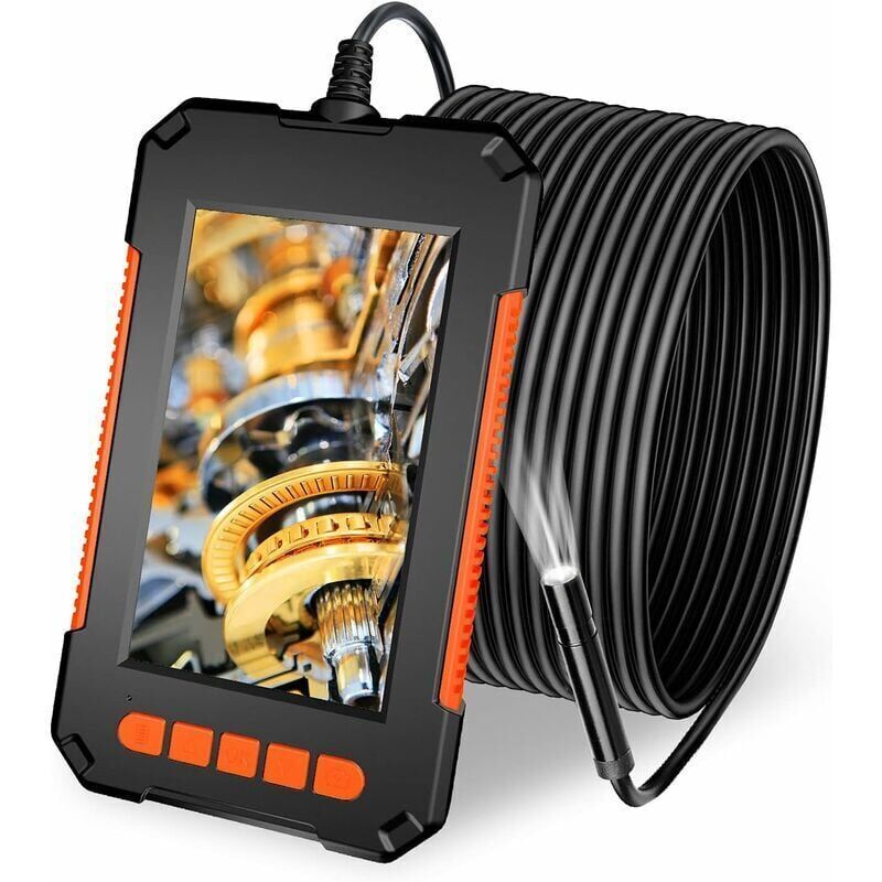 1080p Hd Inspektionskamera – 4,3-zoll-lcd-bildschirm – 10 M Wasserdichtes Kabel – Nachtsicht Mit 8 Einstellbaren Leds – Schutzart Ip67 Für Feuchte Umgebungen