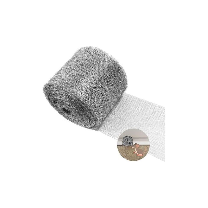 Nagerschutzbarriere Aus Edelstahl – Doppellagiges Drahtgeflecht 12,7 Cm X 6 M – Nagerschutz Für Beengte Räume