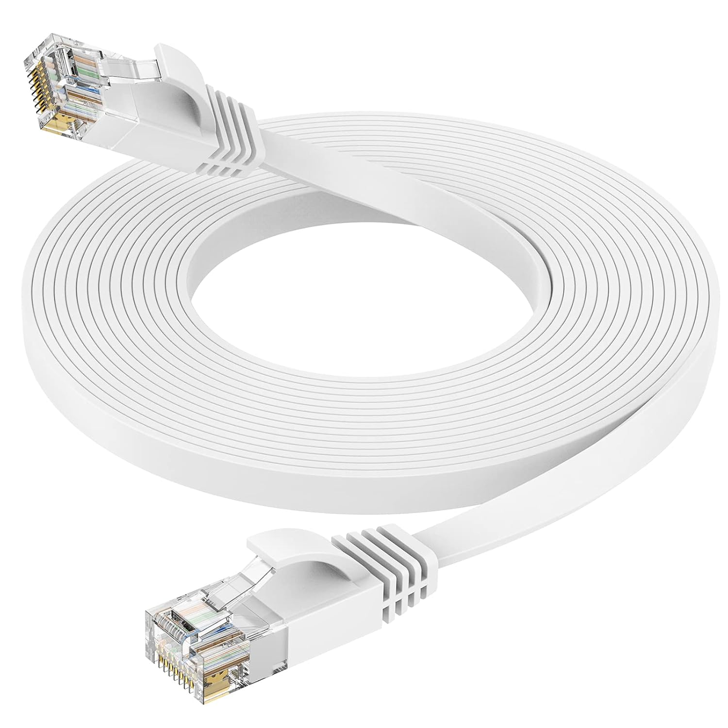 10 M Cat6-ethernetkabel – Flaches Rj45-lan-kabel (1000 Mbit/s) Für Router, Switch, Pc, Laptop, Smart-tv