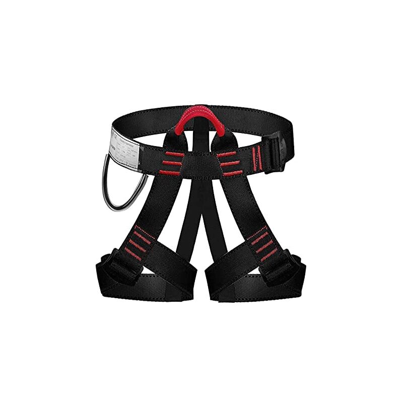 Klettergurt, Klettergurt, Führungsgurt, Sicherheitsgurte Für Anspruchsvolles Bergsteigen, Rettung, Höhlenforschung, Klettern, Abseilen, Halbschutzausrüstung (schwarz)