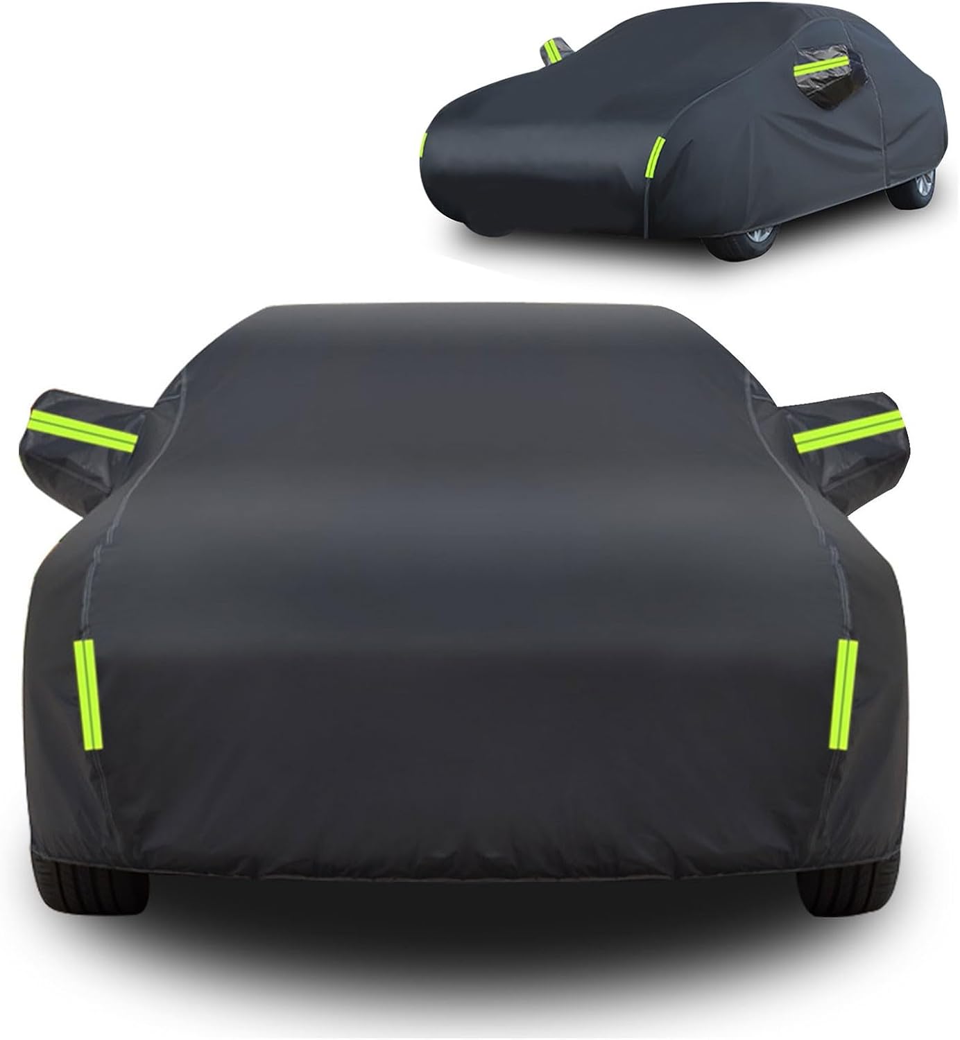 Autoabdeckung Outdoor Vollgarage Für Audi Tt Roadster, Wasserdicht Atmungsaktiv Regen Sonne Staub Schutz Verkratzt, Reflektierenden Streifen(black,für Audi Tt Roadster)