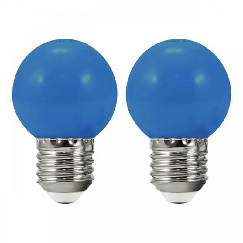 Party-gartengirlanden-glühbirnen, Blau, 2 Stück, 36 V, E27, Goldlux 308764