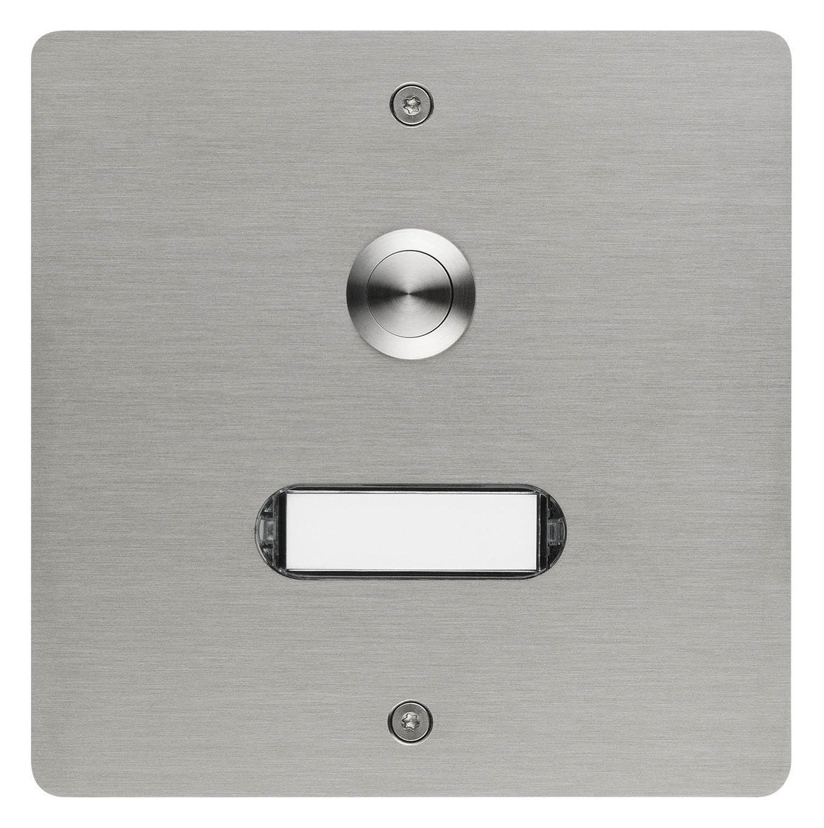 Grothe Eta 501 V2a Etagenplatte, Ap, Edelstahl, Led-namensschild, 55501