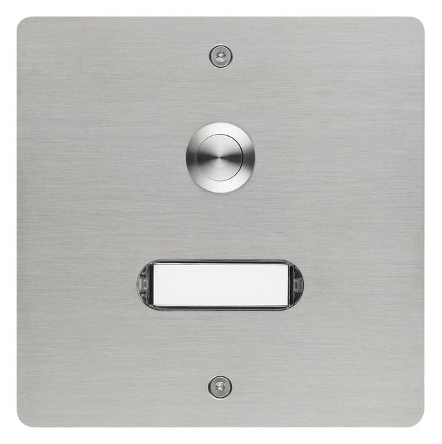 Grothe Eta 501 V2a Etagenplatte, Ap, Edelstahl, Led-namensschild, 55501