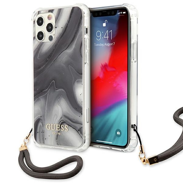 Iphone 12 Pro Max Hülle Guess Marble Collection Grau
