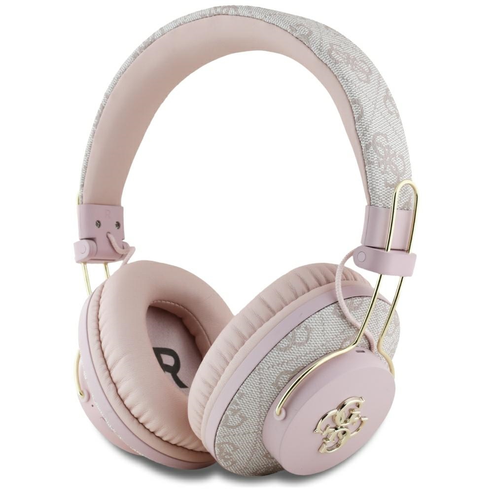 Guess Bluetooth Enc Metal 4g Logo Pink Over-ear-kopfhörer