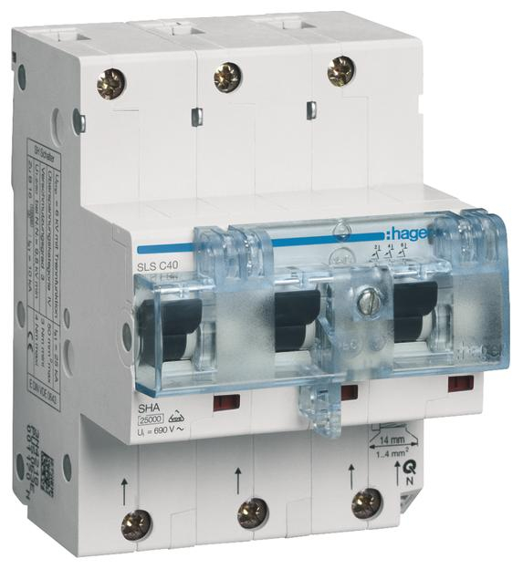 Leistungsschalter Hager Htn340c 40 A 25 Ka