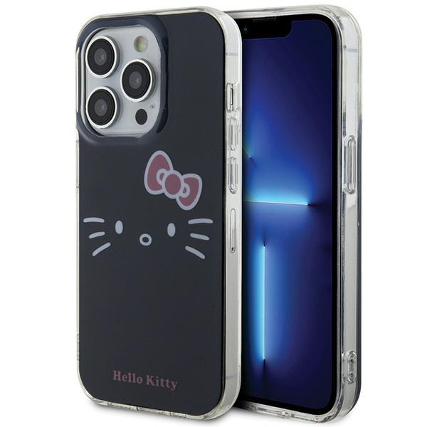 Hello Kitty Hkhcp14lhkhlk Iphone 14 Pro 6,1" Schwarze/schwarze Hartschalen-hülle Mit Iml Kitty-gesicht
