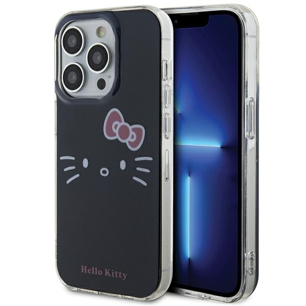 Hello Kitty Hkhcp15xhkhlk Iphone 15 Pro Max 6,7" Schwarze/schwarze Hartschalen-hülle Mit Iml Kitty-gesicht