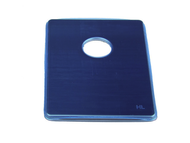 Hl04000.9e Abdeckplatte Edelstahl Mit Einzelöffnung, 3 Laschen