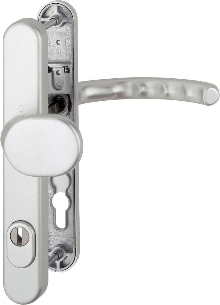 Hoppe® Schutz-wechselgarnitur Mit Schmalschild Luxembourg 86g/3359za/3357n/1500, Aluminium, 2202204