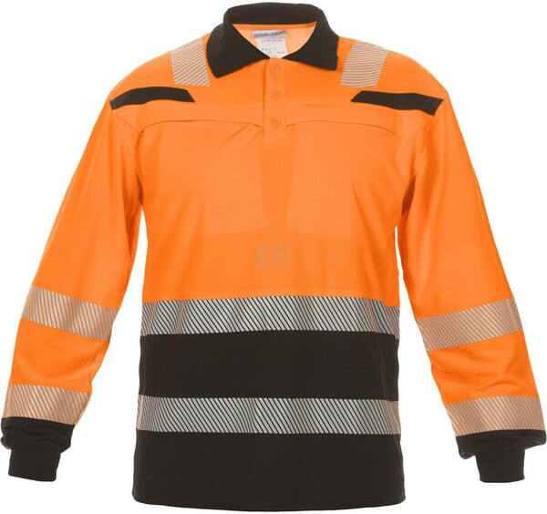 Warnschutz-polohemd Tanna Trendy Langärmelig Orange/schwarz Größe Xl Hydrowear 040460obxl