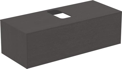 Is Wt-platte Conca Mittiger Ausschnitt 1202x505mm Eiche Geflammt, Alte Nr.2019