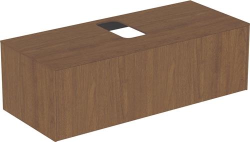 Is Wt-platte Conca Mittiger Ausschnitt 1202x505mm Walnuss Dunkel, Alte Nr.2019