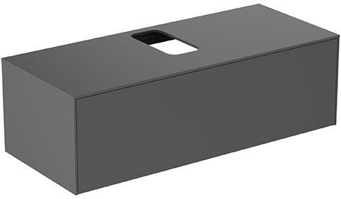 Is Wt-platte Conca Mittiger Ausschnitt 1202x505mm Anthrazit