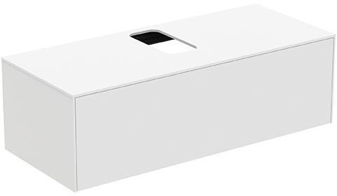 Is Wt-platte Conca Mittiger Ausschnitt 1202x505mm Weiß