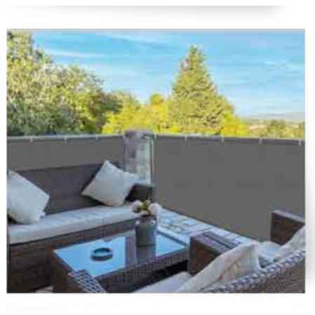 Sonnenschutz Aus Pvc Cardinale 90x300 Cm - Farbe Grau