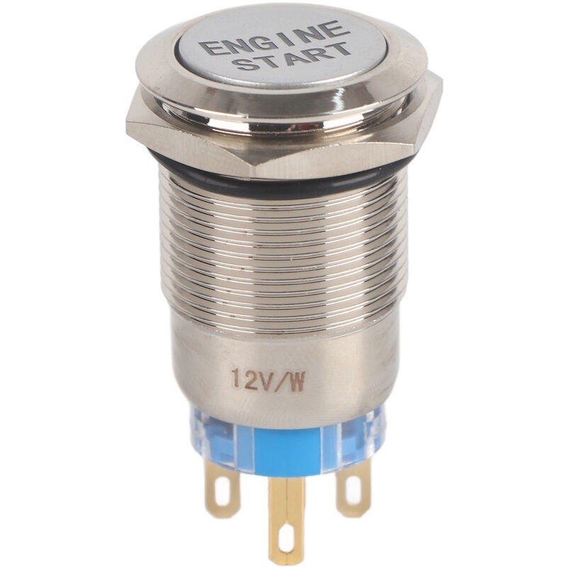 Startknopf Für Automotoren, Wasserdicht, 12 V, Zündschalter, Anlasser, Silberfarben, Edelstahl