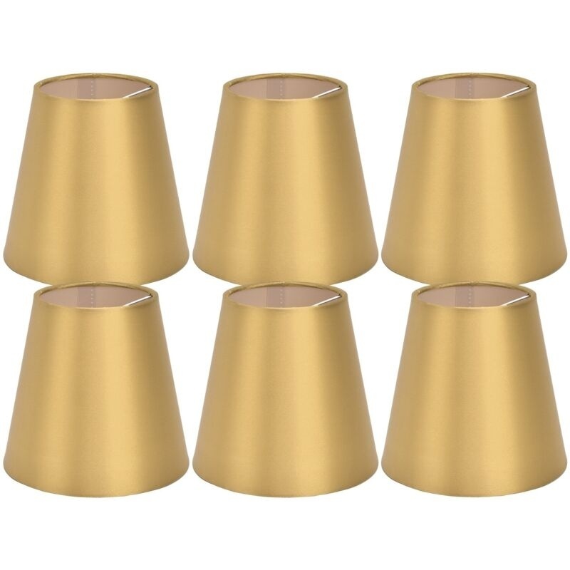 Stück E14-stofflampenschirme Für Tisch- Und Deckenlampen, Geeignet Für Schlaf- Und Wohnzimmer, Gold Px153