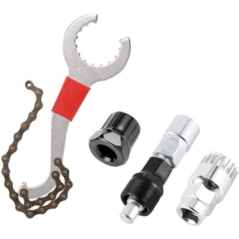 Werkzeugset Zum Ausbau Von Schaltwerken Und Kassetten. Multifunktionales Reparaturset Mit Kettenpeitsche. Werkzeuge Zum Ausbau Von Kurbel, Kette Und Achse, Kompatibel Mit 5- Bis 11-fach-schaltungen.
