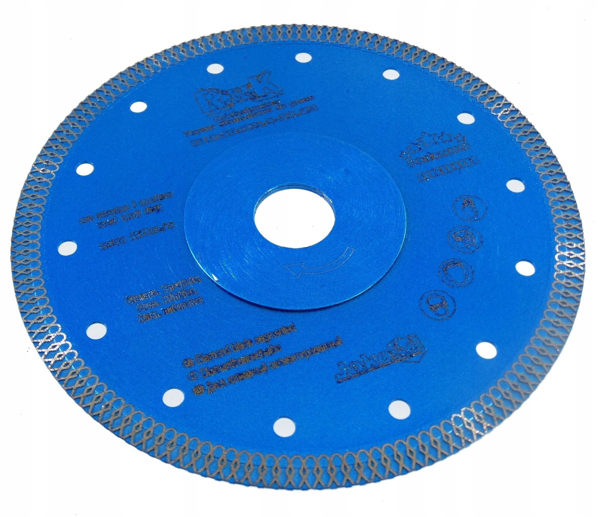 Fliesenlegerwerkzeug Geko Rk0103 Diamant Turbo Blatt 250 Mm
