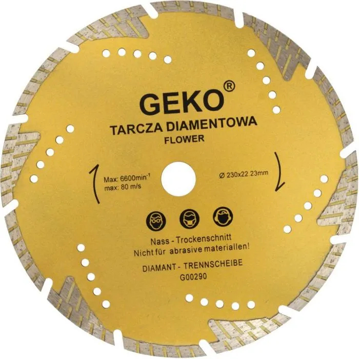 Diamanttrennscheibe 230 Mm "blume" Geko Profi (25/40)