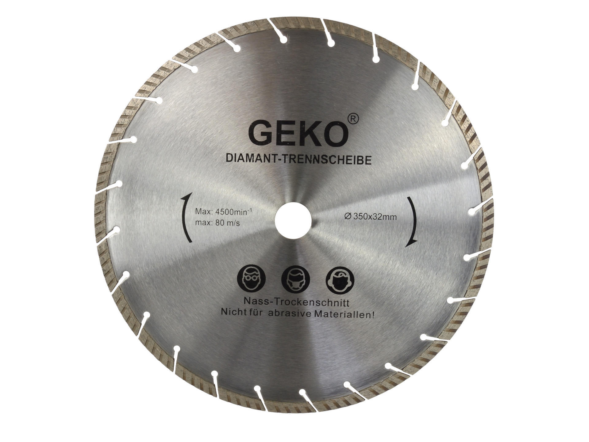 Diamantscheibe Geko G00209 350 Mm 32 Mm