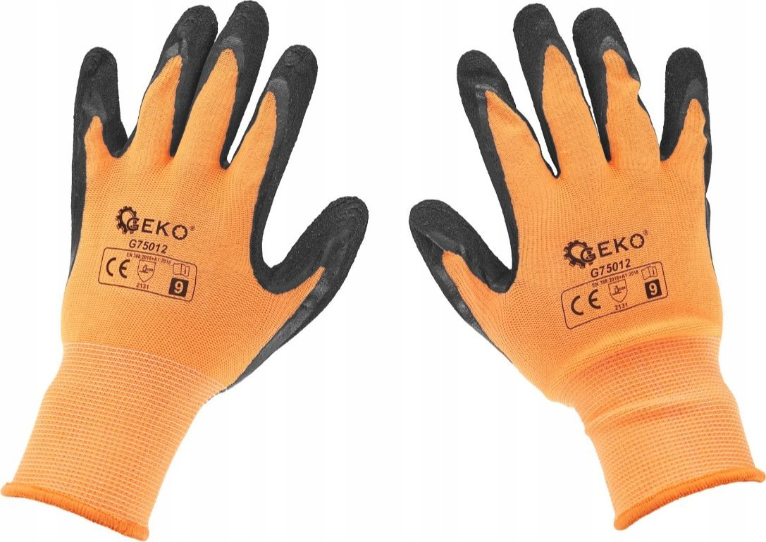 Beschichtete Schutzhandschuhe Größe 9 - Orange (12/240)