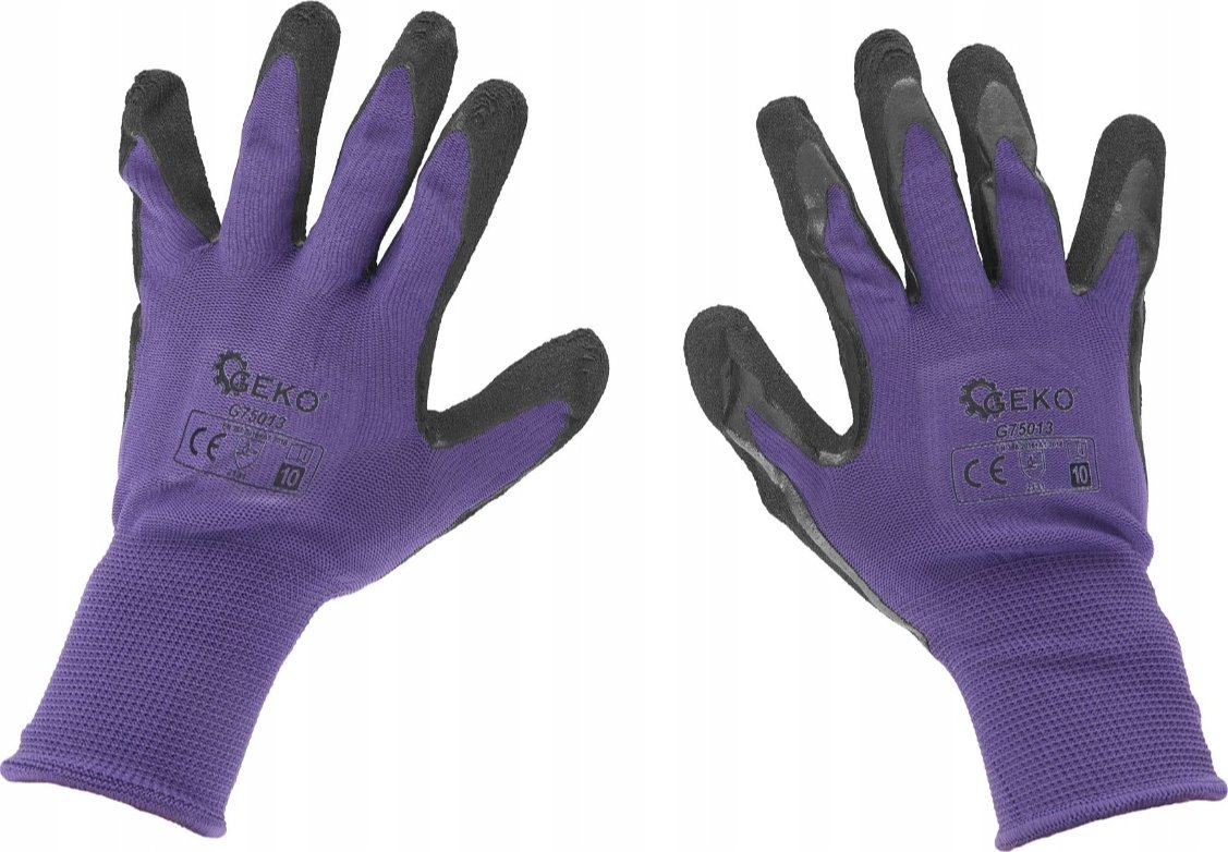 Beschichtete Schutzhandschuhe Größe 10 - Lila (12/240)