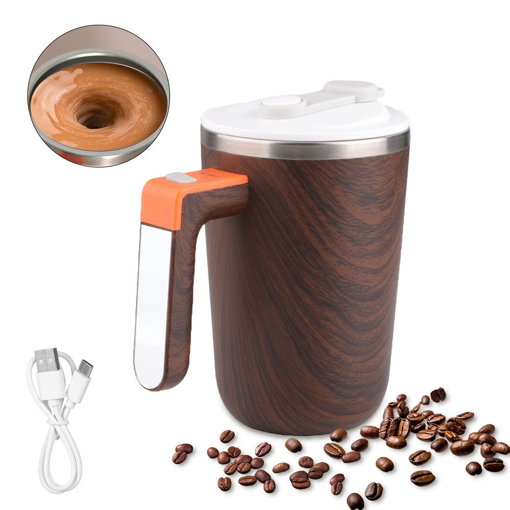 Magic Mug Autostirring 300ml Wiederbefüllbar Mit 304 Beschichtung, Ohne Deckel, Zum Automatischen Mischen Von Kaffee, Kokosmilch, Tee Und Milch Im Büro, In Der Schule Oder Im Fitnessstudio.